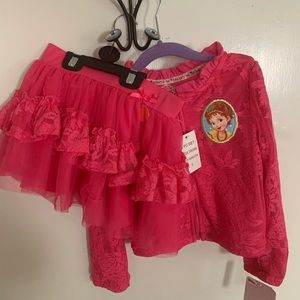 2 piece Fancy Nancy jacket and skirt 4/3T